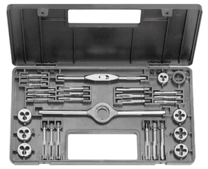 Závitníky a závitová očka M2,5 - M7, sada 31 dílů - Bučovice Tools