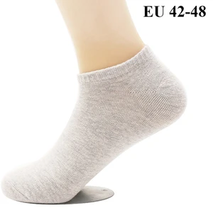 10 PCS=5 Pairs Men's Socks Plus Large Big Size 44, 45, 46, 47, 48, Business Casual Socks Calcetines Black Cotton Dress Sox Meias