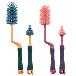 Feeding Bottle Brushes Silicone Nipple Brush Bottle Cleaning Brush Baby Product