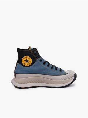 Converse Mens Ankle Sneakers Black and Blue with Suede Details Convers - Men