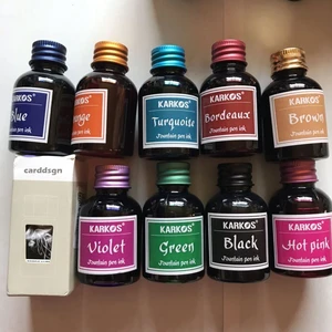 30ml Fountain Pen Ink Refilling Smooth Liquid Inks Stationery School 10 colors Student teacher ink Office ink