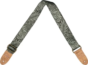 Cascha CGS-VC8 Vegan Cork Correa de guitarra textil Olive Jungle