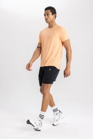 DEFACTO Fit Slim Fit Slim Cut Sports Woven Shorts