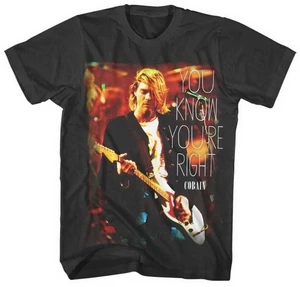 Kurt Cobain Koszulka You Know You're Right Unisex Black XL