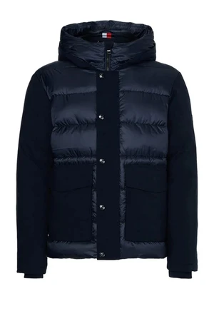 Tommy Hilfiger Jacket - TECH MIX MEDIA HOODED JACKET blue