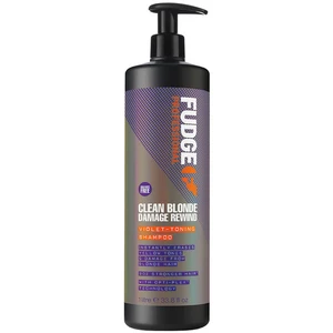 FUDGE Clean Blonde Damage Rewind Violet-Toning Shampoo 1 l