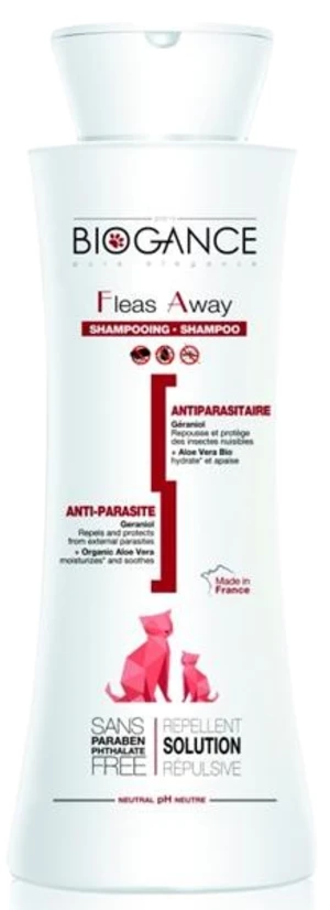 BIOGANCE Fleas away cat antiparazitný šampon 250 ml