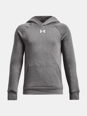 Under Armour UA Rival Fleece Hoodie Mikina dětská Šedá