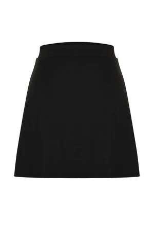 Trendyol Curve Black 2 Layer Sports Short Skirt