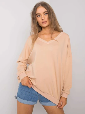 Beige cotton sweatshirt