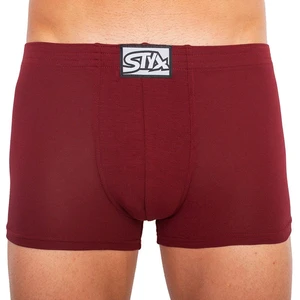 Men's boxers Styx classic rubber wine