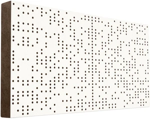 Mega Acoustic FiberPRO120 Binary Diffuser White/Brown Panneau de bois absorbant