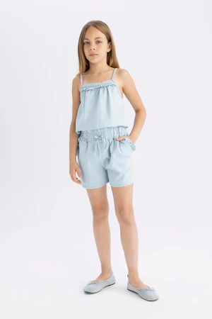 DEFACTO Girl's Suspender Short Jumpsuit