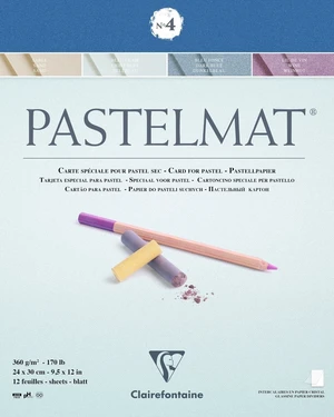 Clairefontaine Pastelmat Glued Pad N4 Carnete de Schițe 24 x 30 cm 360 g