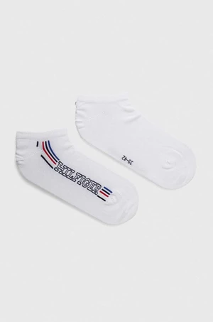 Ponožky Tommy Hilfiger 2-pack pánské, bílá barva, 701227293