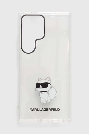Obal na telefon Galaxy Karl Lagerfeld S24 Ultra S928 pruhledná barva