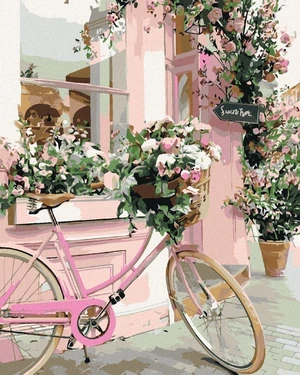 Zuty Peinture au diamant Vélo de fleurs