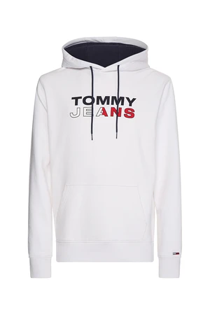 Tommy Jeans Mikina - TJM ENTRY HOODIE biela