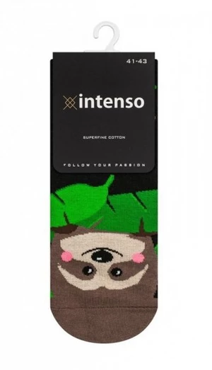 Intenso 1993 Happy cotton 41-46 Pánské ponožky 41-43 tmavě modrá