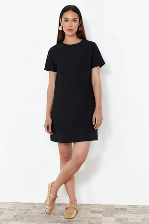 Trendyol Black Plain Woven Dress