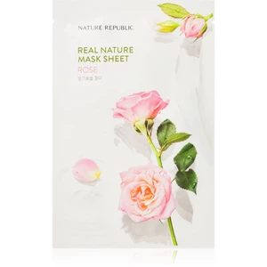 NATURE REPUBLIC Real Nature Rose Mask Sheet revitalizační plátýnková maska 23 ml