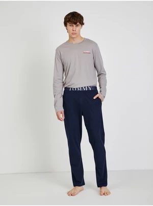 Tommy Hilfiger Pajamas - LS PANT JERSEY SET grey