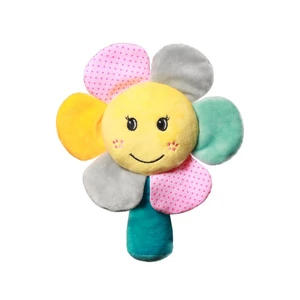 BabyOno Have Fun Velour Rattle hrkálka Rainbow Flower 1 ks