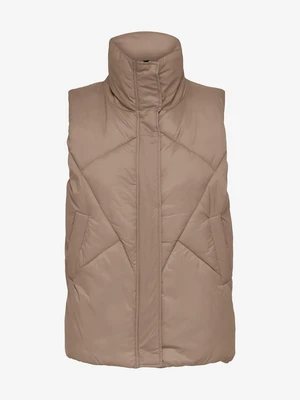 Beige quilted vest ONLY Palma