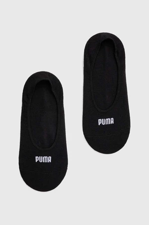 Ponožky Puma 2-pack dámské, černá barva, 938383