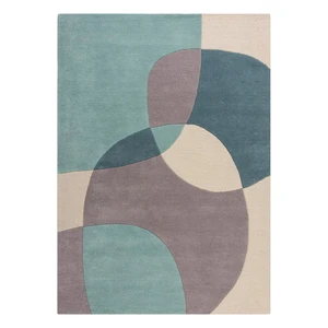 Niebiesko-beżowy dywan wełniany 230x160 cm Glow – Flair Rugs