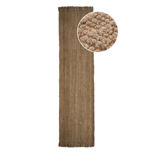 Brązowy chodnik z juty Flair Rugs Jute, 60x230 cm