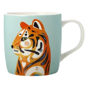 Niebieski porcelanowy kubek Maxwell & Williams Pete Cromer Tiger, 375 ml