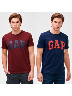 Tričko GAP Logo basic arch, 2ks Farebná