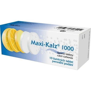 MAXI-KALZ 1000 Šumivé tablety 10 kusů