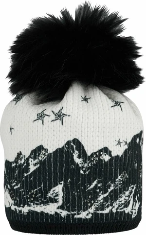 Sportalm Seja Womens Beanie with Fur Optical White UNI Zimowa czapka