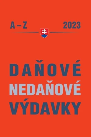 Daňové a nedaňové výdavky A – Z 2023 - Ján Mintál