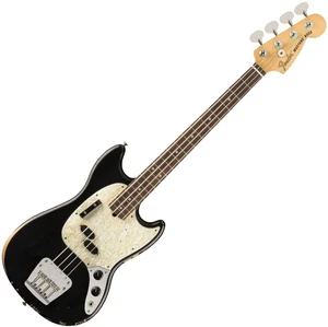 Fender JMJ Road Worn Mustang Bass RW Black E-Bass