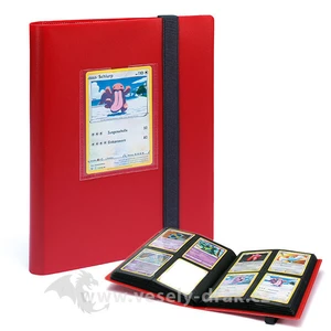 Leuchtturm Album na karty Leuchtturm TCG 4-Pocket na 160 karet Slim Small Red