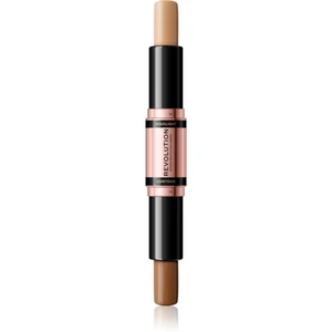 Makeup Revolution Fast Base oboustranná konturovací tyčinka odstín Medium 2x4,3 g