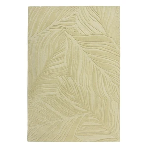 Zelený vlnený koberec Flair Rugs Lino Leaf, 160 x 230 cm