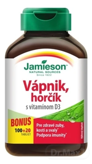 JAMIESON VÁPNIK, HORČÍK S VITAMÍNOM D3