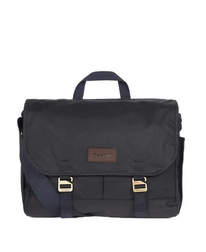 Barbour Voskovaná taška cez rameno Barbour Essential Wax Messenger Bag - navy