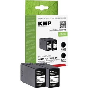 KMP Ink náhradný Canon PGI-1500XL BK kompatibilná Dual čierna C99D 1564,0021