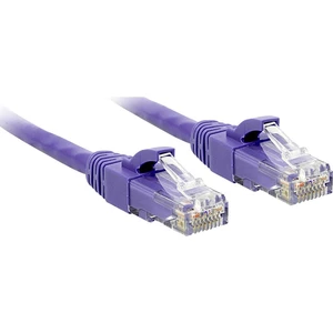 LINDY 48125 RJ45 sieťové káble, prepojovacie káble CAT 6 U/UTP 5.00 m fialová s ochranou 1 ks