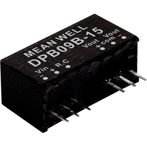 Mean Well DPB09C-12 DC / DC menič napätia, modul   375 mA 9 W Počet výstupov: 2 x