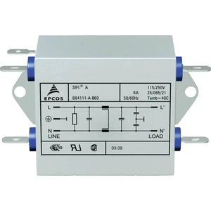 TDK B84111AB120 odrušovací filter samohasiace 250 V/AC 20 A 0.47 mH (d x š x v) 63.5 x 77 x 38.1 mm 1 ks