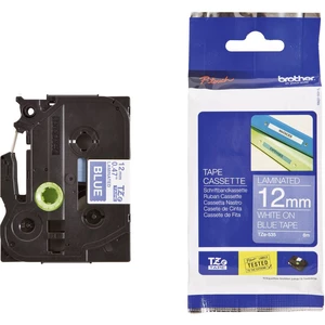 Páska do štítkovača Brother TZe-535, 5834175, 12 mm, TZe, TZ, 8 m, biela / modrá