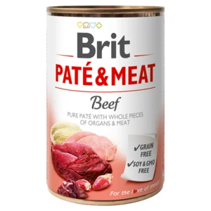 BRIT Paté & Meat Beef konzerva pro psy 400 g