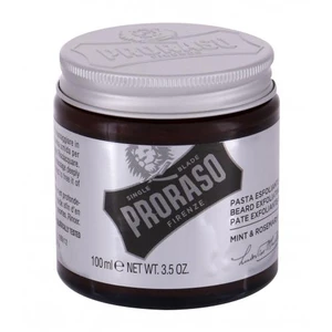 PRORASO Mint & Rosemary Beard Exfoliating Paste 100 ml peeling pro muže na všechny typy pleti