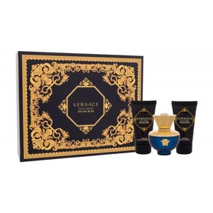 Versace Pour Femme Dylan Blue dárková kazeta parfémovaná voda 50 ml + tělové mléko 50 ml + sprchový gel 50 ml pro ženy